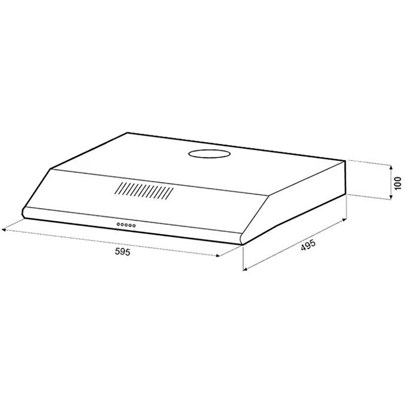 Витяжка GRUNHELM GVP 251 W White Тип плоска