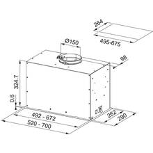 Вытяжка FRANKE Box Flush EVO FBFE XS A70 (305.0665.361)