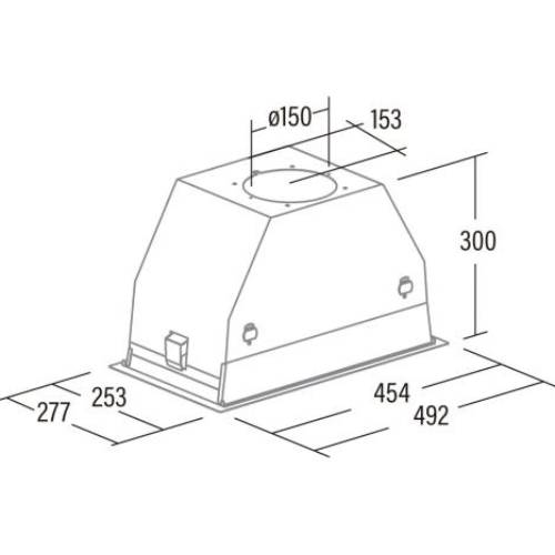 Вытяжка CATA GC DUAL 45 WH Диаметр воздуховода 150