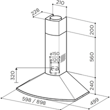 Вытяжка FABER Tender X A60 (110.0157.048)