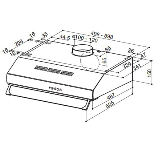 Витяжка FABER 2740 Pb Srm Wh A60 (300.0557.570) Потужність двигуна 230