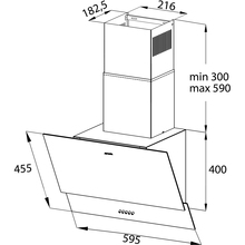 Витяжка PYRAMIDA CSW 11 60 BL