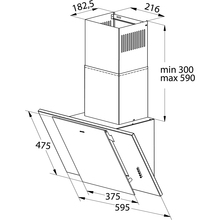 Витяжка PYRAMIDA CSW 12 60 BL