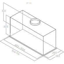 Витяжка ELICA LANE SENSOR BL MAT/A/72