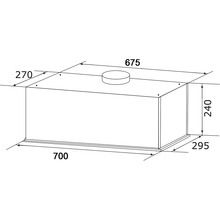 Вытяжка GRANADO Palamos 4713-1200 White glass