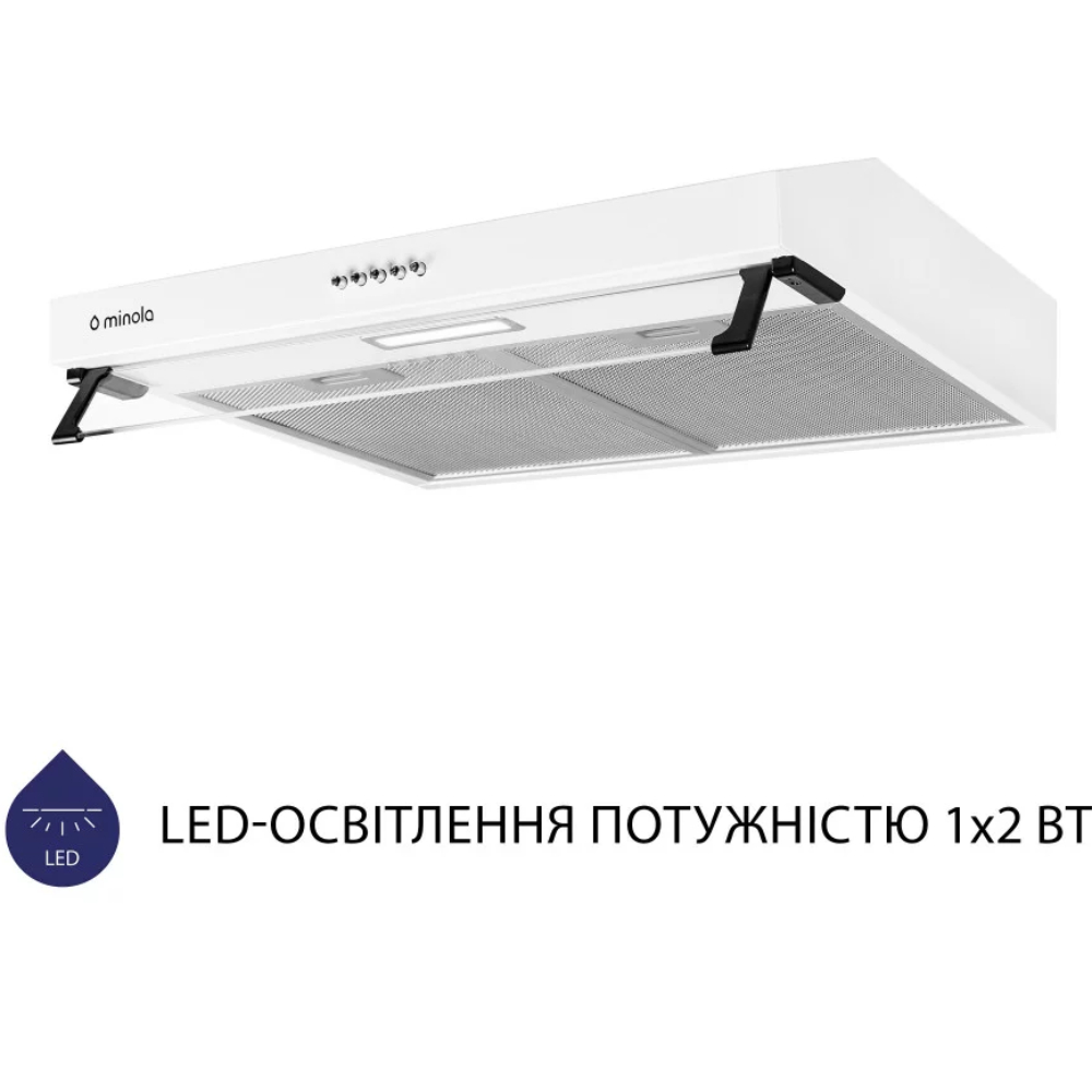 Вытяжка MINOLA HPL 614 WH Диаметр воздуховода 120
