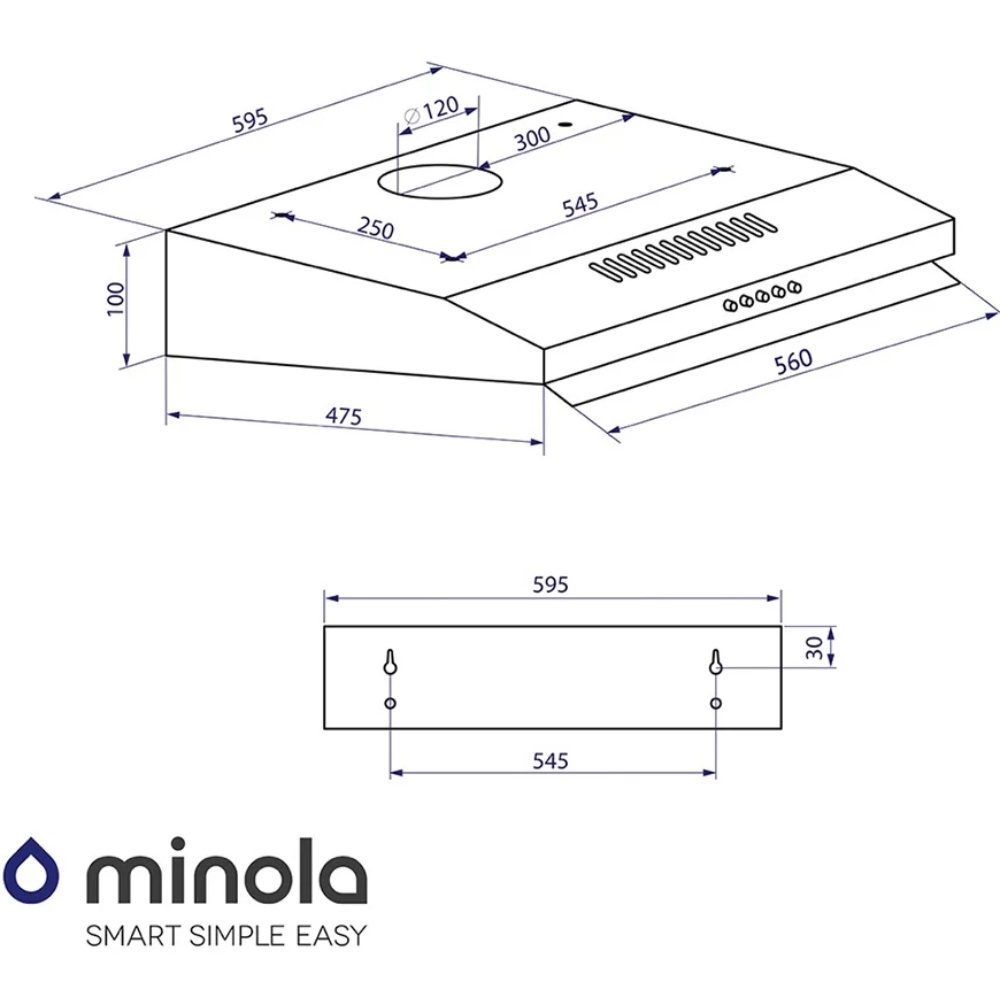 Покупка Вытяжка MINOLA HPL 614 WH