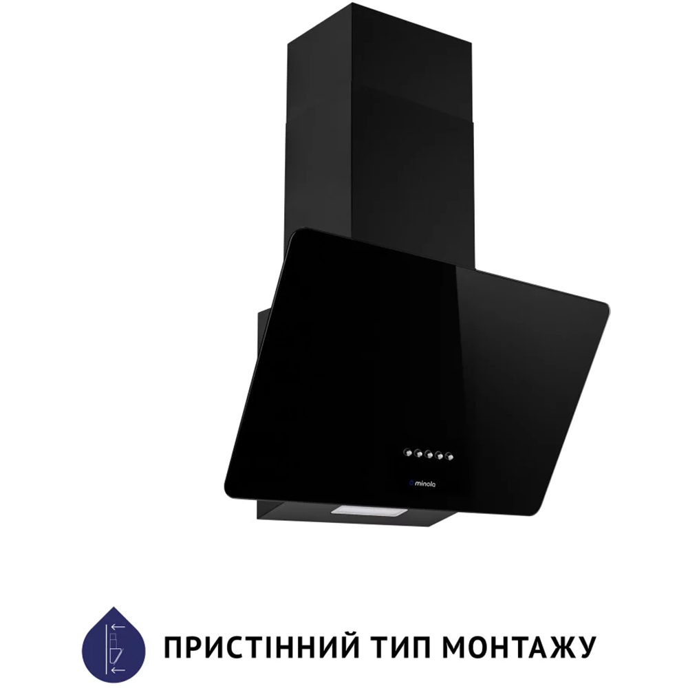 Вытяжка MINOLA HDN 5224 BL 700 LED Мощность мотора 65