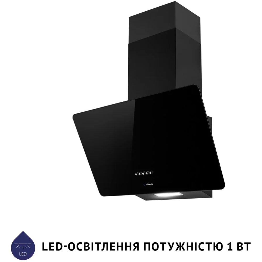 Вытяжка MINOLA HDN 5224 BL 700 LED Диаметр воздуховода 150