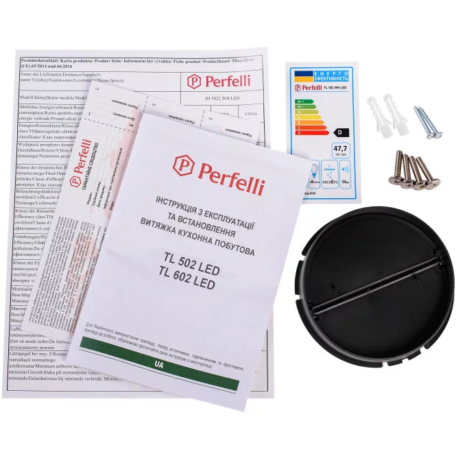В Україні Витяжка PERFELLI TL 502 WH LED