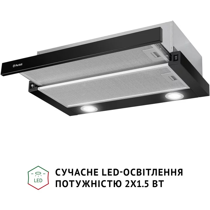 Внешний вид Вытяжка PERFELLI TL 602 BL LED