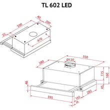 Витяжка PERFELLI TL 602 I LED