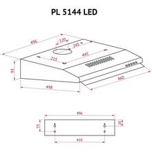 Витяжка PERFELLI PL 5144 Dark BR LED