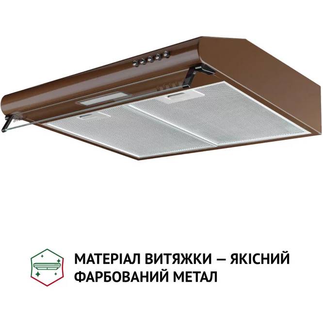 Витяжка PERFELLI PL 5144 Dark BR LED Діаметр повітропровода 120