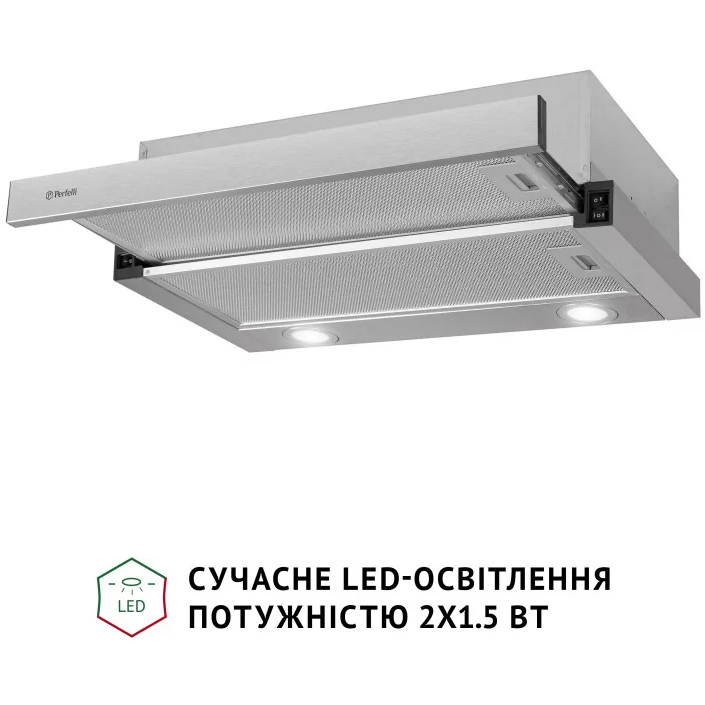 Витяжка PERFELLI TL 6622 I 1000 LED Тип телескопічна