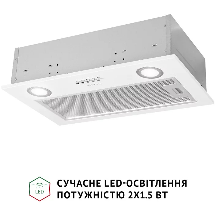 Вытяжка PERFELLI BI 5022 WH LED Тип телескопическая