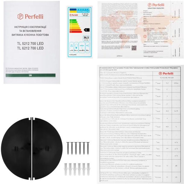 В Украине Вытяжка PERFELLI TL 5212 BL 700 LED