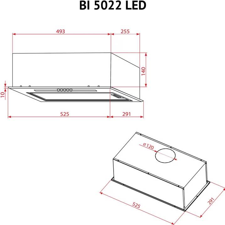 В Україні Витяжка PERFELLI BI 5022 BL LED