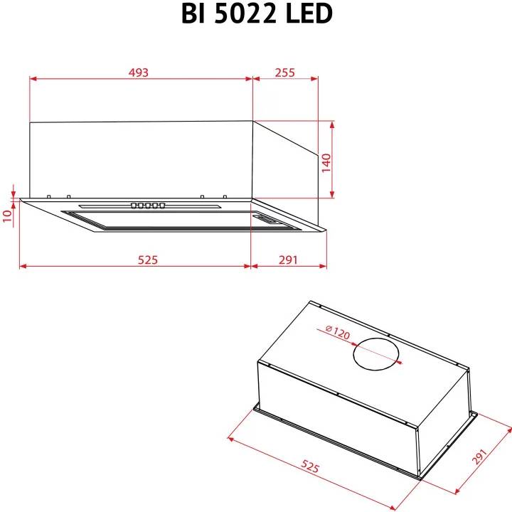 В Україні Витяжка PERFELLI BI 5022 I LED