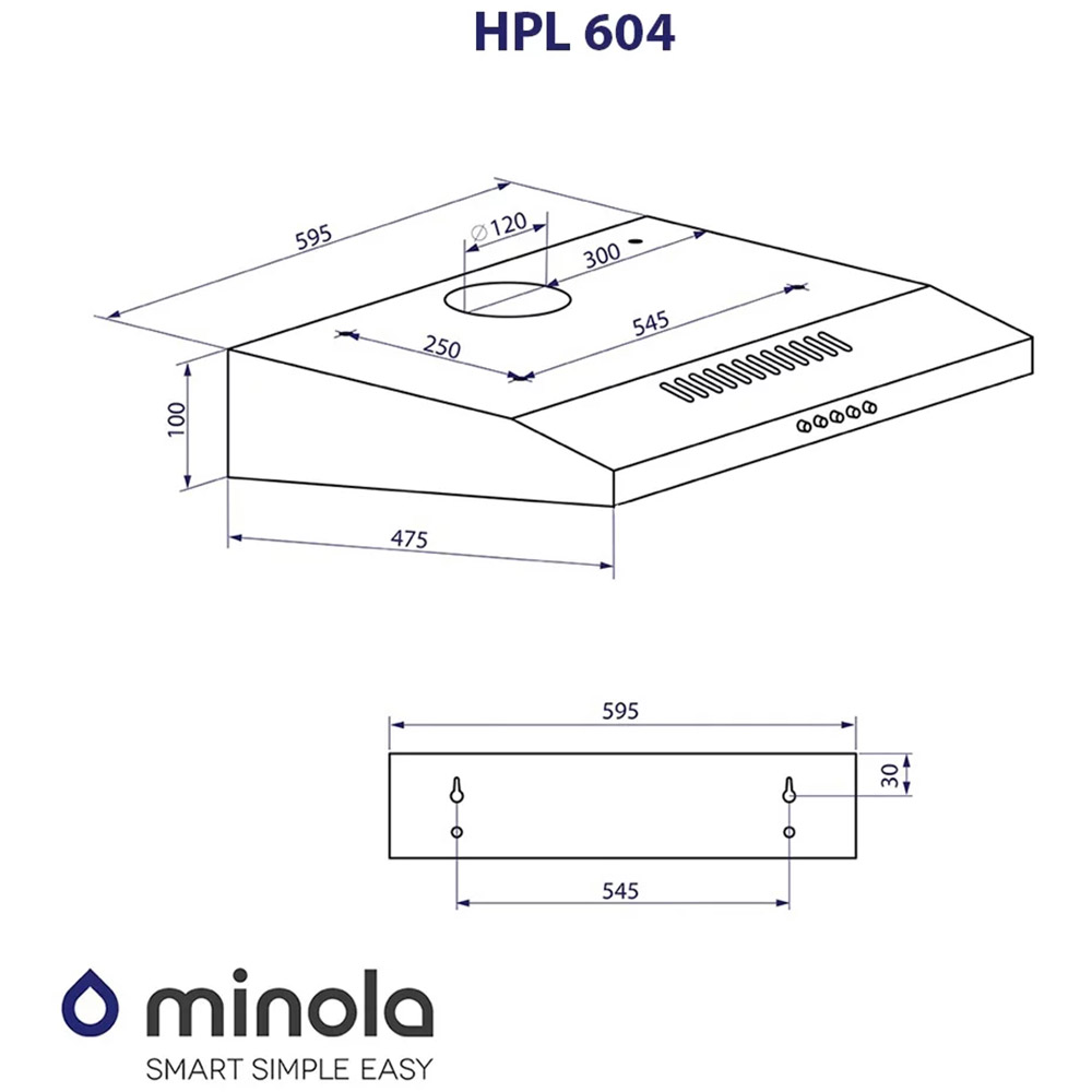 Покупка Вытяжка MINOLA HPL 604 I