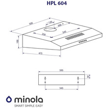 Вытяжка MINOLA HPL 604 I