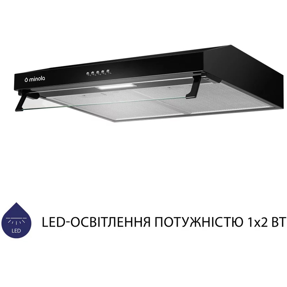 Вытяжка MINOLA HPL 617 BL Диаметр воздуховода 120