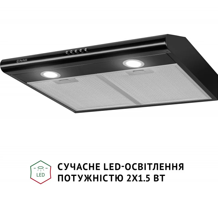 Вытяжка PERFELLI PL 6022 BL LED Режим работы циркуляция