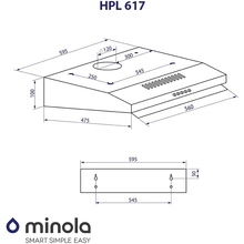 Вытяжка MINOLA HPL 617 WH