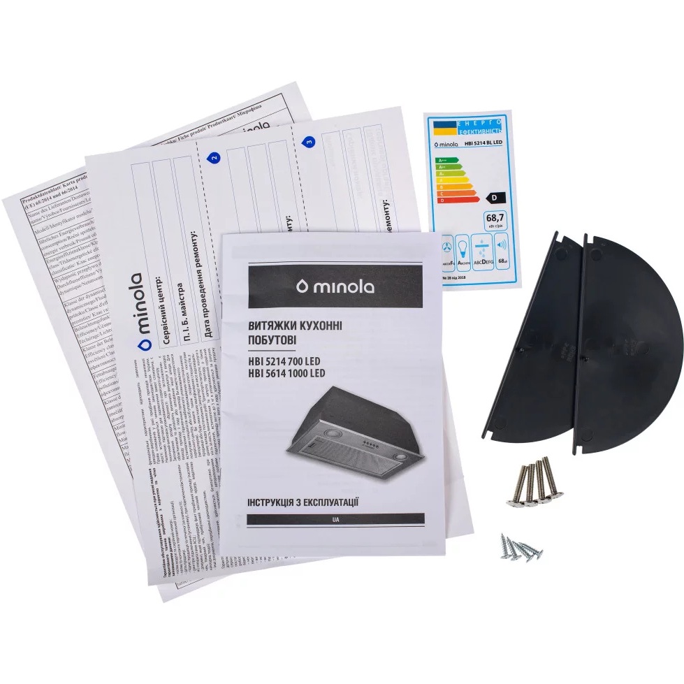 Изображение Вытяжка MINOLA HBI 5214 BL 700 LED