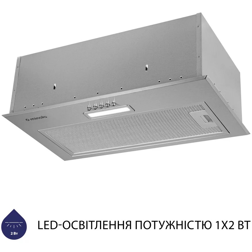 Вытяжка MINOLA HBI 5214 I 700 LED Режим работы циркуляция