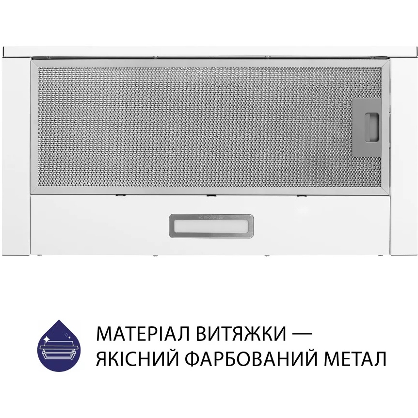 Вытяжка MINOLA HTL 614 WH LED Диаметр воздуховода 120