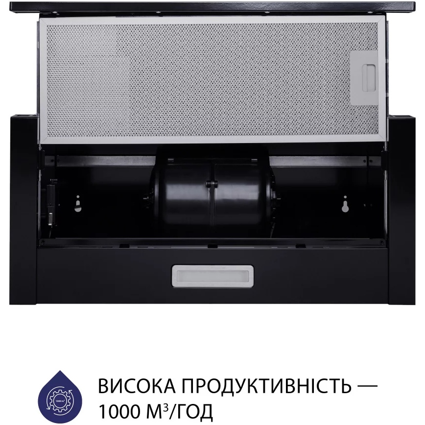 Вытяжка MINOLA HTL 6614 BL 1000 LED Диаметр воздуховода 150