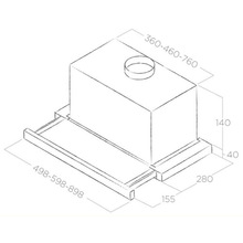 Вытяжка ELICA TT14 LUX GRIX/A/50