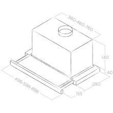 Вытяжка ELICA TT14 LUX GRIX/A/60