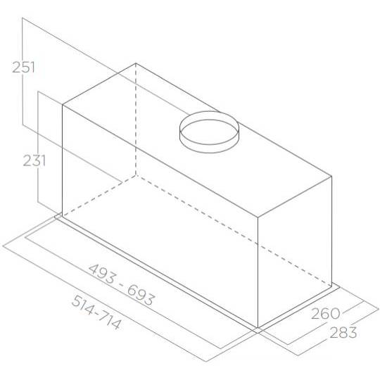 Витяжка ELICA CT23 GR/A/72 Тип вбудована