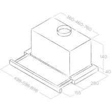 Вытяжка ELICA TT14 LUX BL/A/50