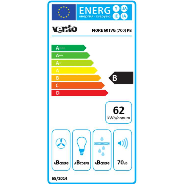Фото Витяжка VENTOLUX FIORE 60 IVG (700) PB