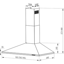 Витяжка INTERLINE SET BL A/60 PB/2/T