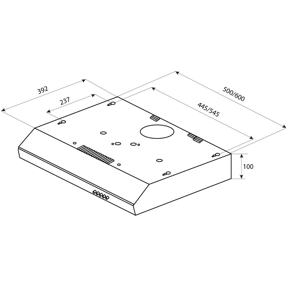 Покупка Вытяжка PYRAMIDA UX 60 (380) B BL