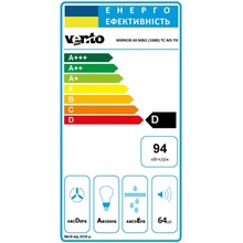 Вытяжка VENTOLUX MIRROR 60 MBG (1000) TC MS TH