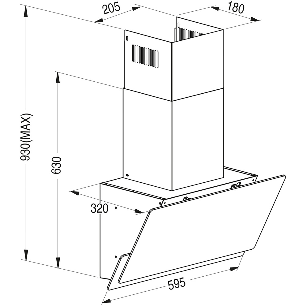 Внешний вид Вытяжка PYRAMIDA NX 60 (800) S GBL