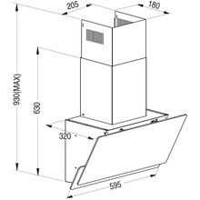 Вытяжка PYRAMIDA NX 60 (800) S GBL