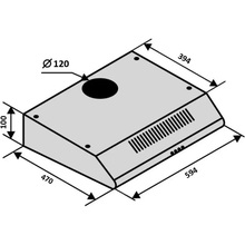 Вытяжка VENTOLUX FLAT 60 WH