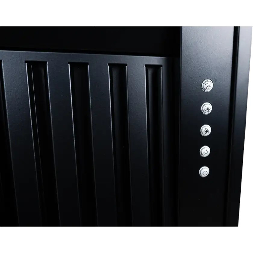 Вытяжка VENTOLUX Punto 60 BK (1200) ST MM BF Тип встраиваемая