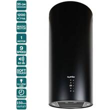 Витяжка VENTOLUX CILINDRO 35 BK 1200 ST MM