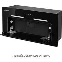 Витяжка MINOLA HBI 6473 BL GLASS 800 LED Line Black (УТ000004537)