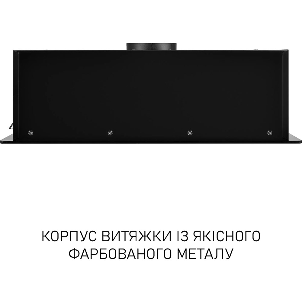 У Фокстрот Витяжка MINOLA HBI 6473 BL GLASS 800 LED Line Black (УТ000004537)
