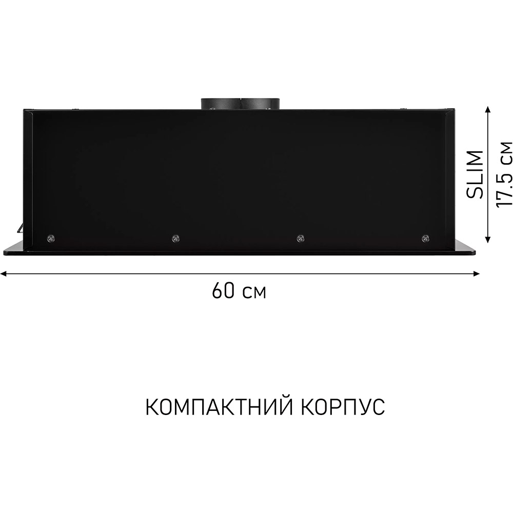 В інтернет магазині Витяжка MINOLA HBI 6473 BL GLASS 800 LED Line Black (УТ000004537)