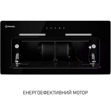 Витяжка MINOLA HBI 6473 BL GLASS 800 LED Line Black (УТ000004537)