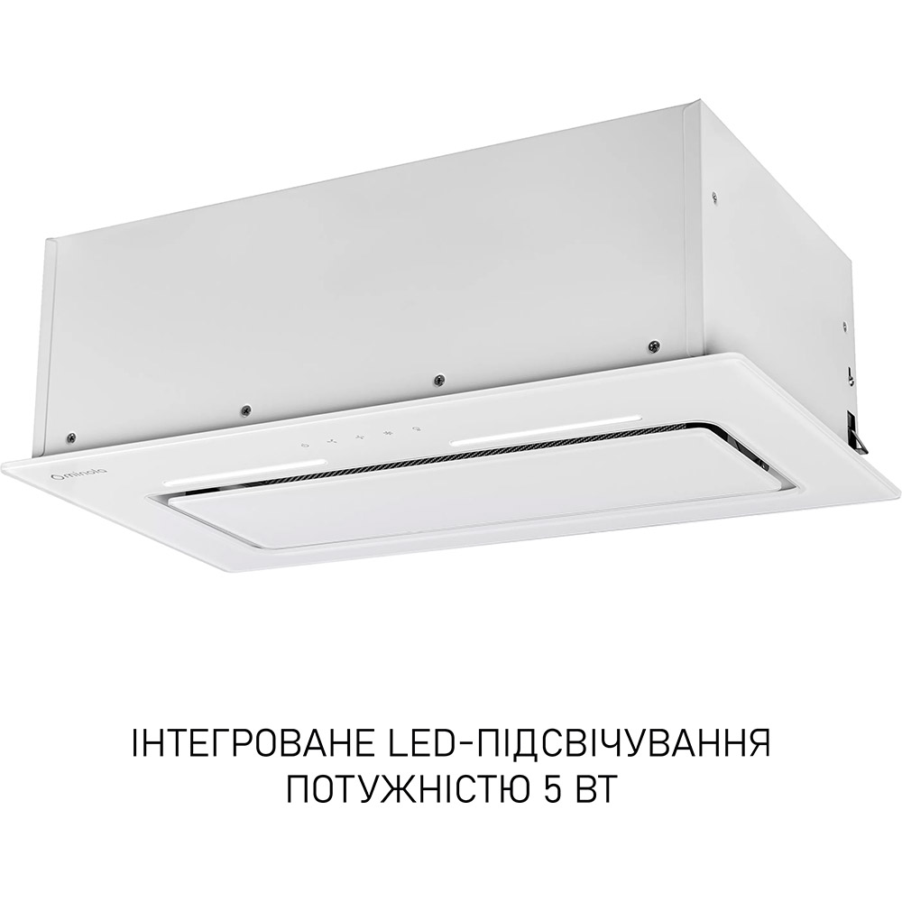 Вытяжка MINOLA HBI 6473 WH GLASS 800 LED Line White (УТ000004538) Диаметр воздуховода 120